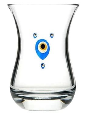 Traditionellt Turkiskt Teglas Nazar 6-styckspack ✖ 12