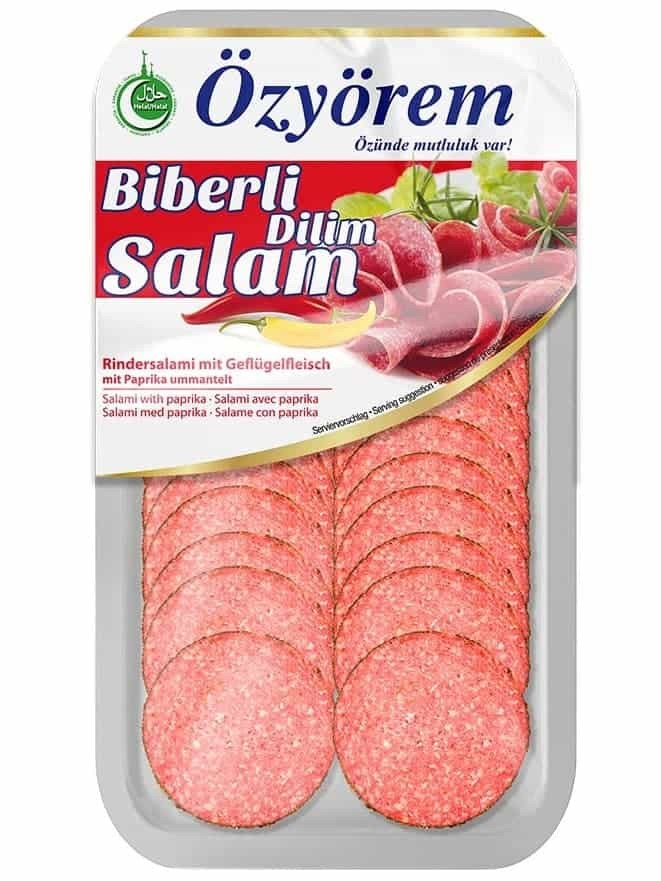 Paprikatäckt Nötkött Salami Skivor 80g ✖ 12