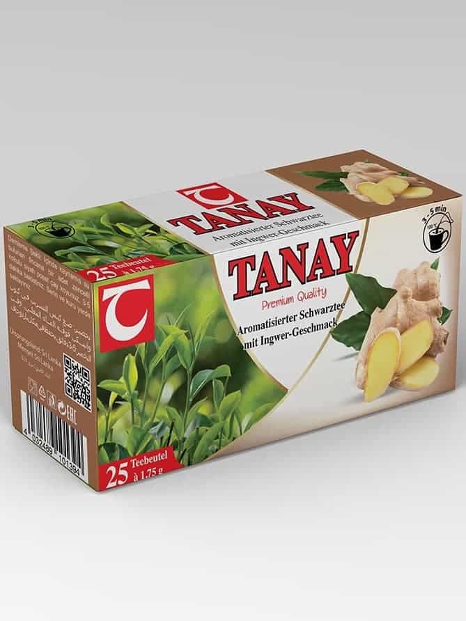 Tanay - Ginger Flavored Black Tea (25 Tea Bags)