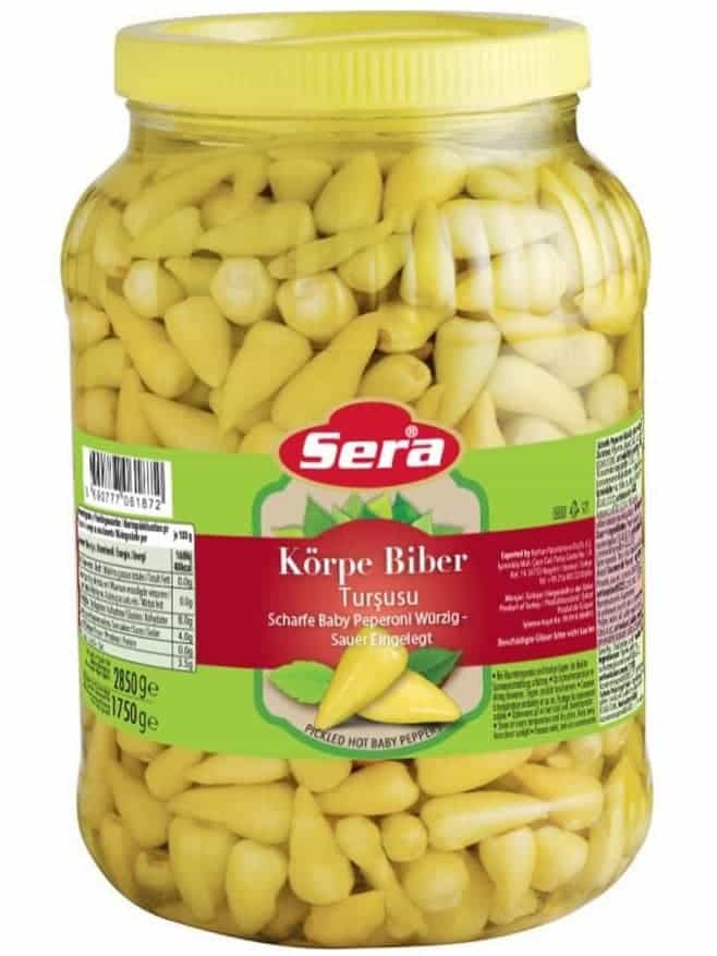 Sera | Spicy Pickled Baby Peppers (Feferoni) 3000ml