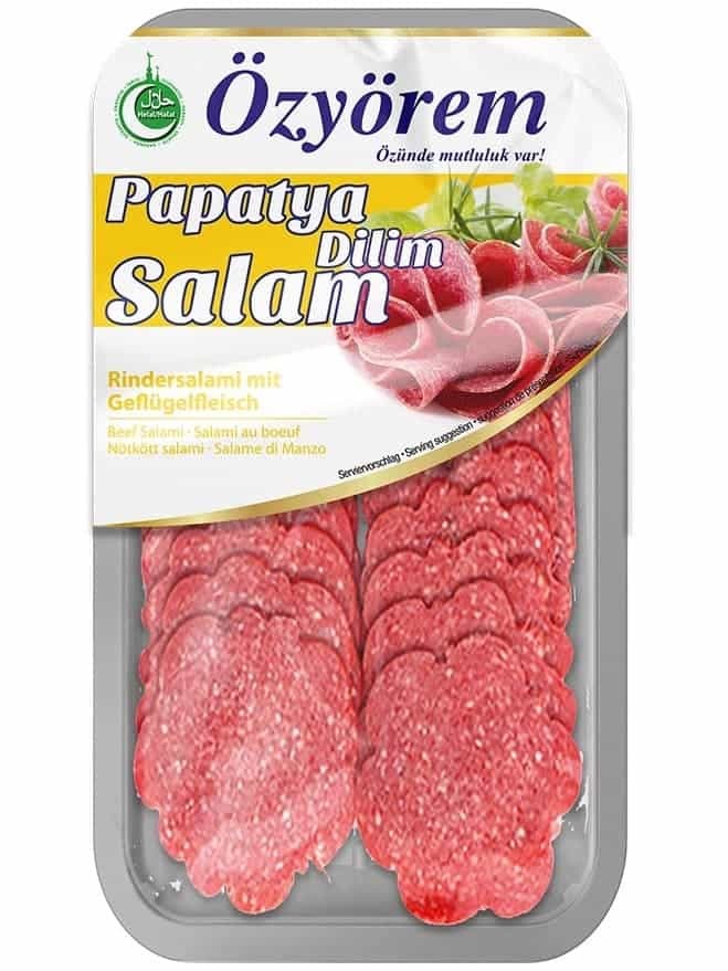 Nötkött Salami Skivor i Prästkrageform 80g ✖ 12
