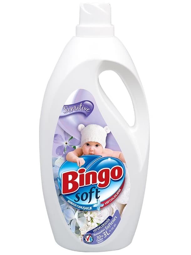 Bingo Soft - Sköljmedel (Bebiskänslig - Hypoallergen) 3L ✖ 6