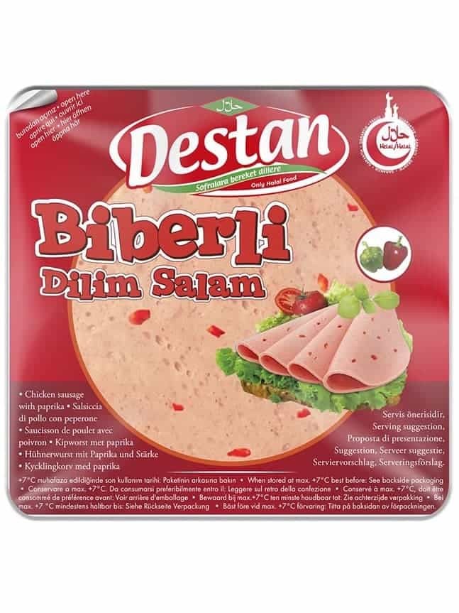 Spicy Sliced Chicken Salami 150g ✖ 16