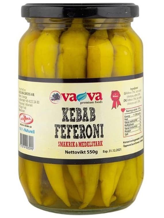Feferoni för Kebab 550g ✖ 12