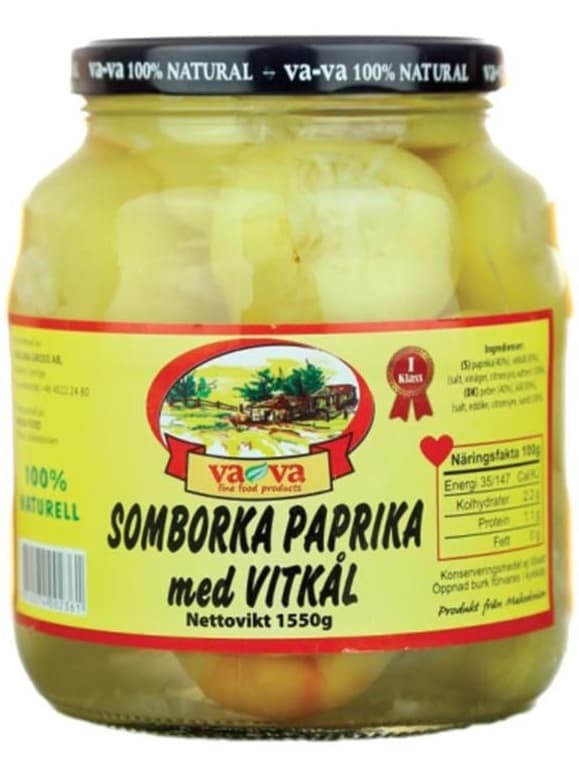 Somborka Paprika med Vitkål 1550g ✖ 6