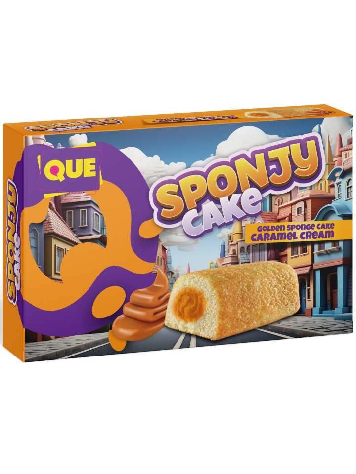 SPONJY - Karamellkräm Sockerkaka 200g ✖ 18