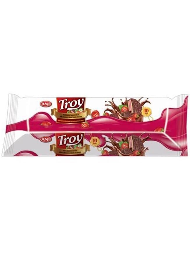 Troy Chokladdoppad Jordgubbe & Marshmallow Kakor 200g ✖ 12