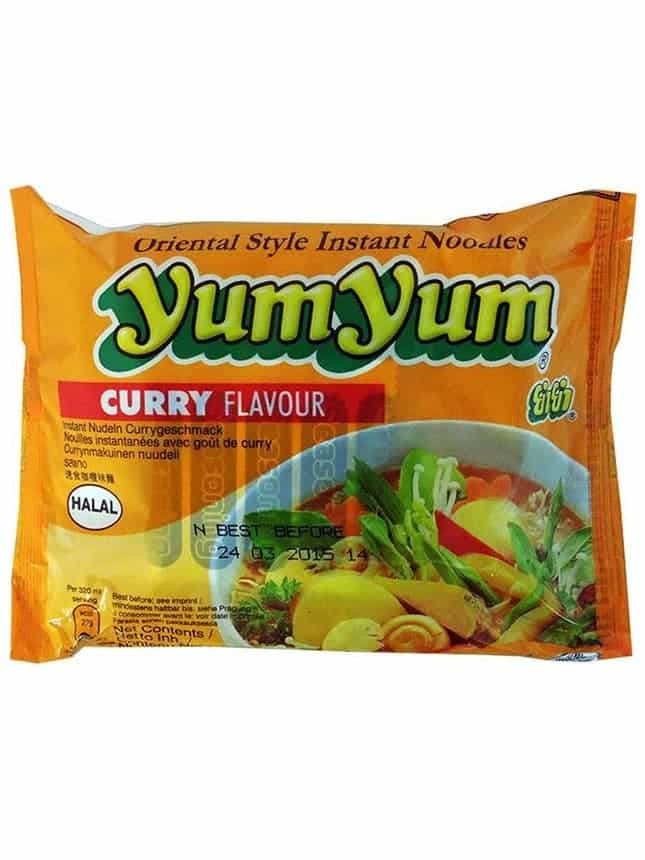 Snabbnudlar med Currysmak 60g ✖ 30