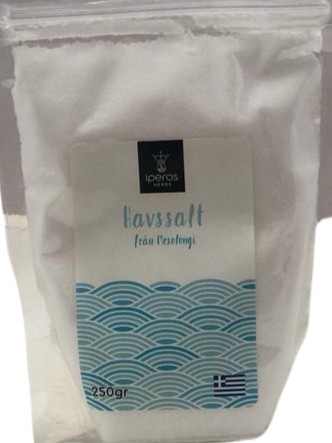 Havssalt från Mesolongi 250g ✖ 12