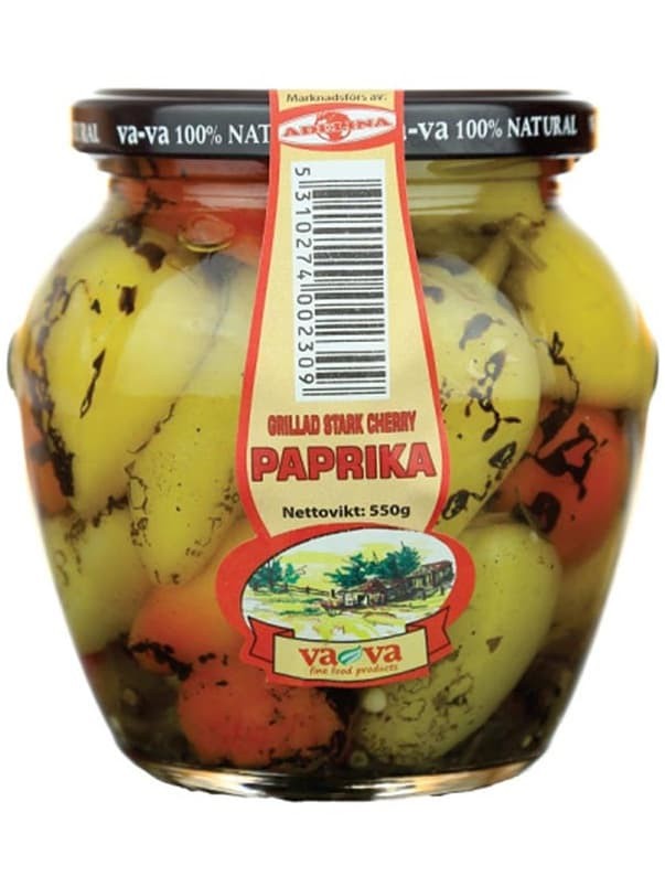 Rostad Stark Körsbärspaprika Inlagd 550g ✖ 6