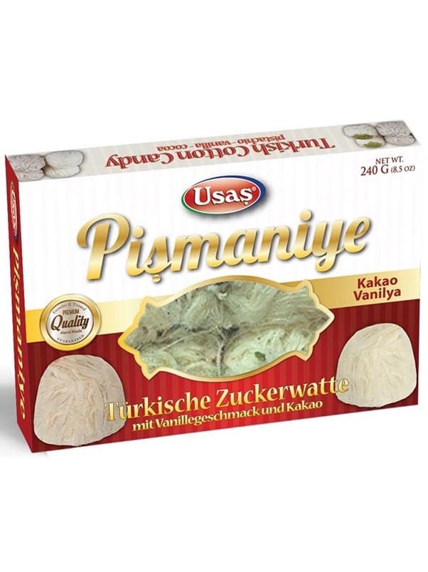 Pismaniye (Turkisk Sockervadd) - Kakaovaniljsmak 200g ✖ 12
