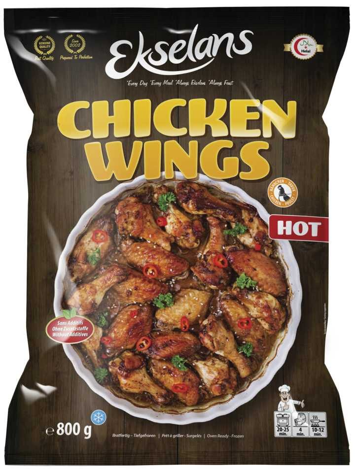 Stark Kycklingvingar (Chicken Wings-Hot) 800g ✖ 9