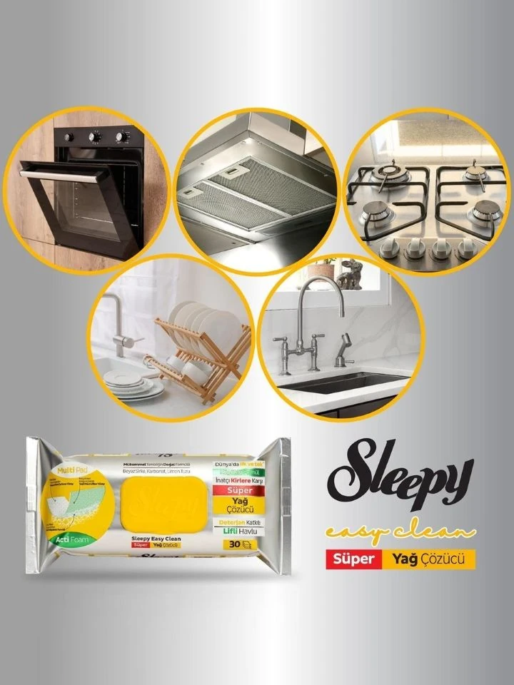 Easy Clean Våtservetter (Köksolja Borttagningsmedel) 30st _(1 pk/12)