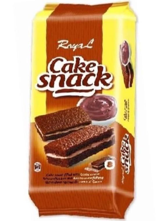 Royal Cake Snack - Kakaokrämfylld (8-pack) 200g ✖ 12