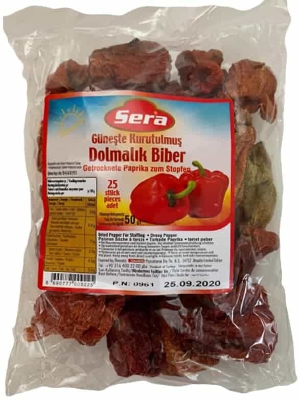 Soltorkad Paprika (25 Stycken) ✖ 20