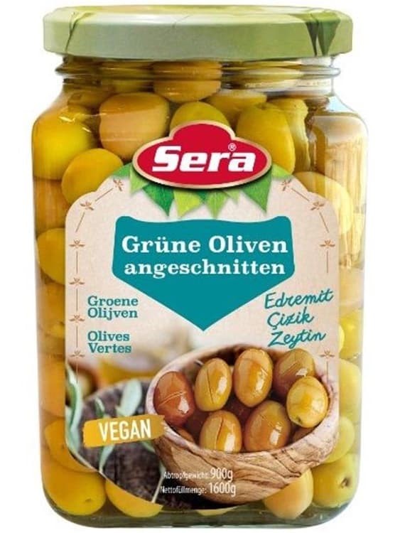 Snittade Gröna Oliver 1600ml ✖ 6