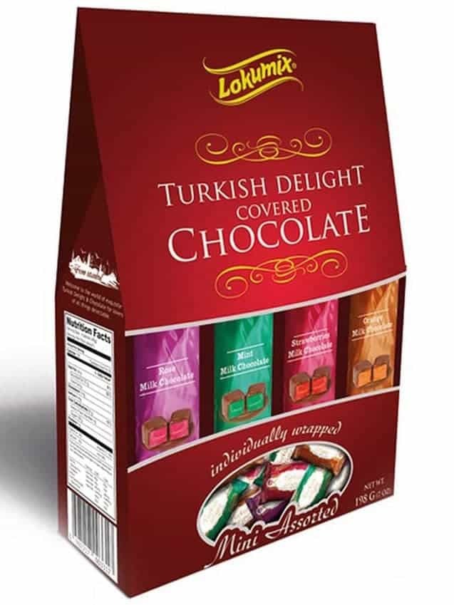 Turkisk Delight - Fruktsmaksatt med Choklad 198g ✖ 12
