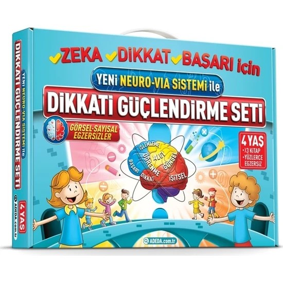 Dikkati Güçlendirme Seti Anasınıfı 4 Yaş Neuro Via