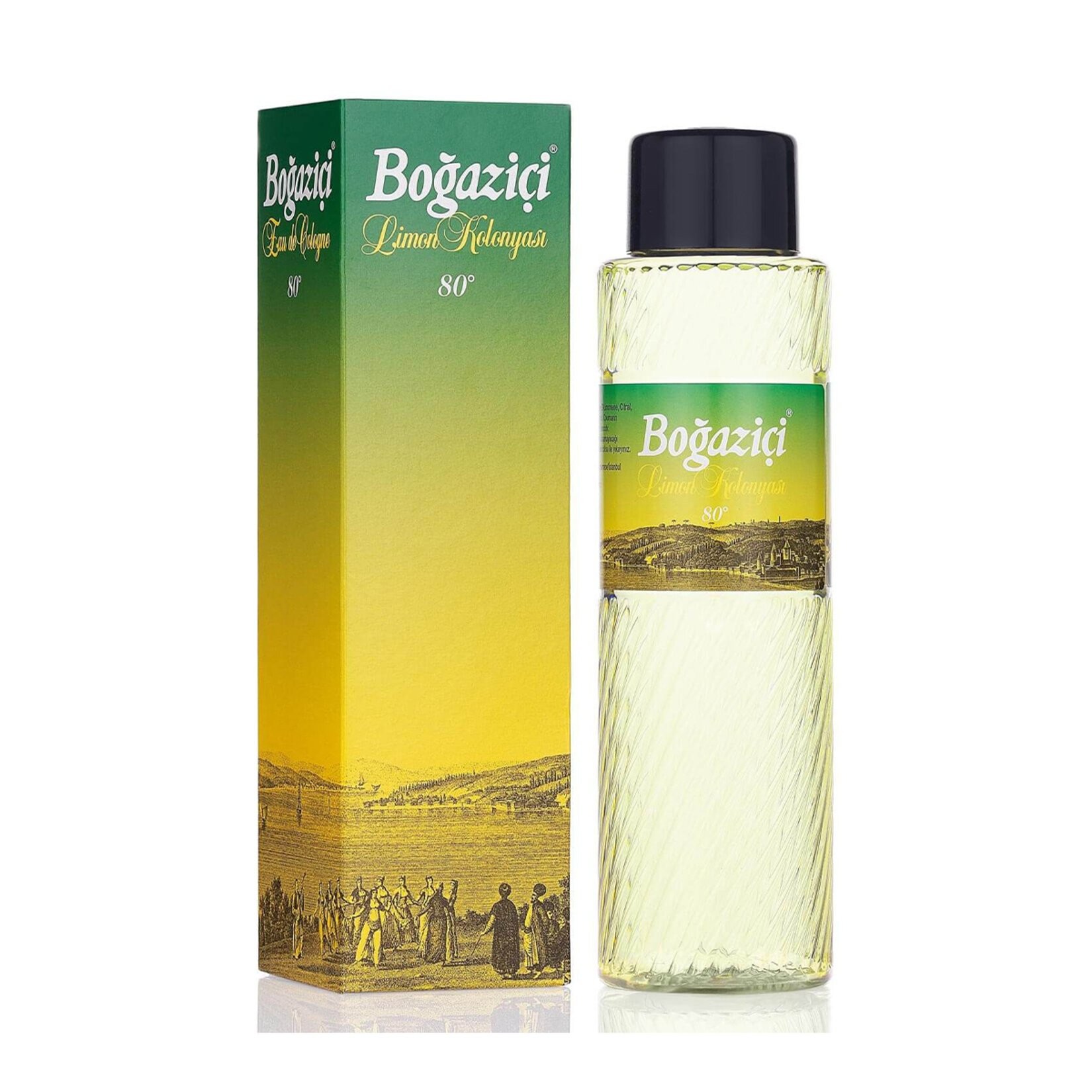 BOGAZICI Eau de Cologne mit Zitronenduft Boxed 400 ml