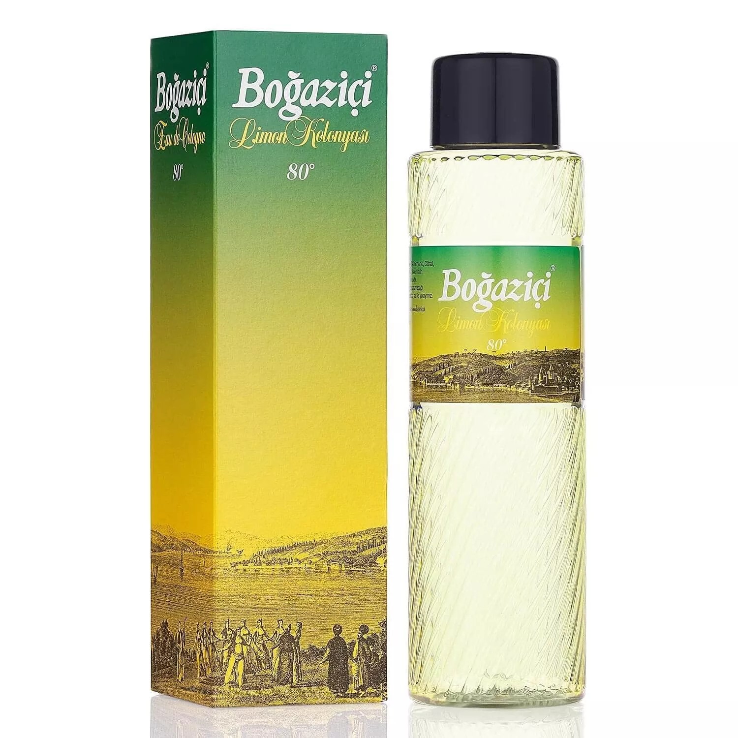 BOGAZICI Eau de Cologne mit Zitronenduft Boxed 400 ml