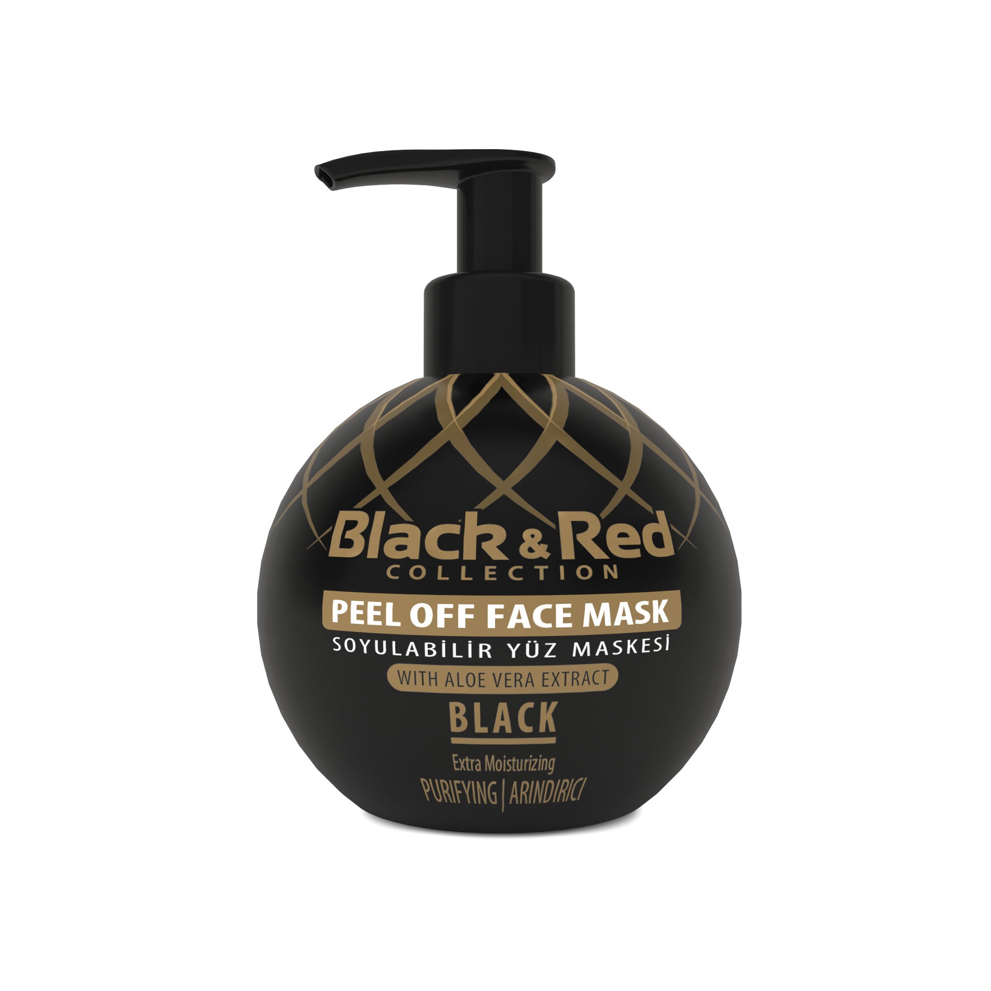 BLACKRED PEEL OFF FACE MASK - BLACK