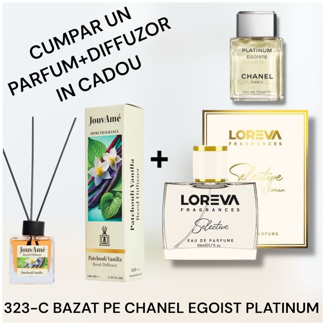 323-C LOREVA SELECTİVE BAZAT PE CHANEL EGOİST PLATINUM+DİFFUZOR CADOU