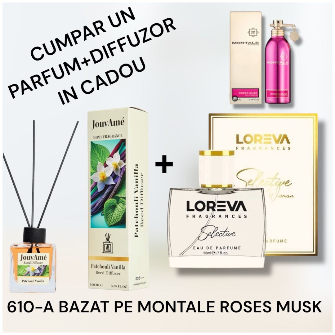 610-A LOREVA SELECTİVE BAZAT PE MONTALE ROSES MUSK+DİFFUZOR CADOU