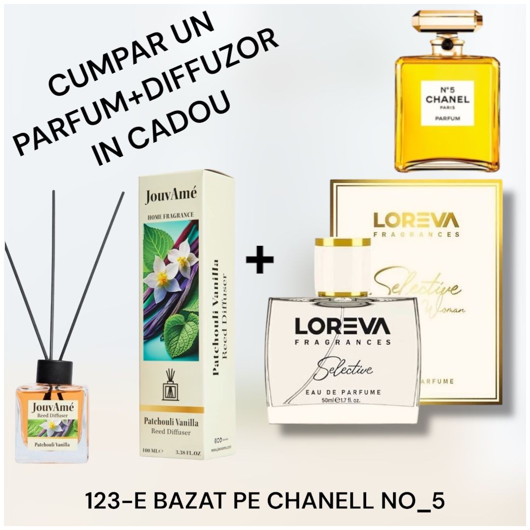 123-E LOREVA SELECTİVE BAZAT PE CHANELL NO-5 +DİFFUZOR CADOU