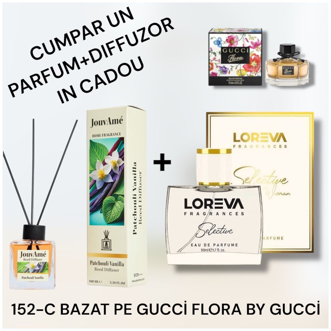 152-C LOREVA SELECTİVE BAZAT PE GUCCİ FLORA BY GUCCİ+DİFFUZOR CADOU