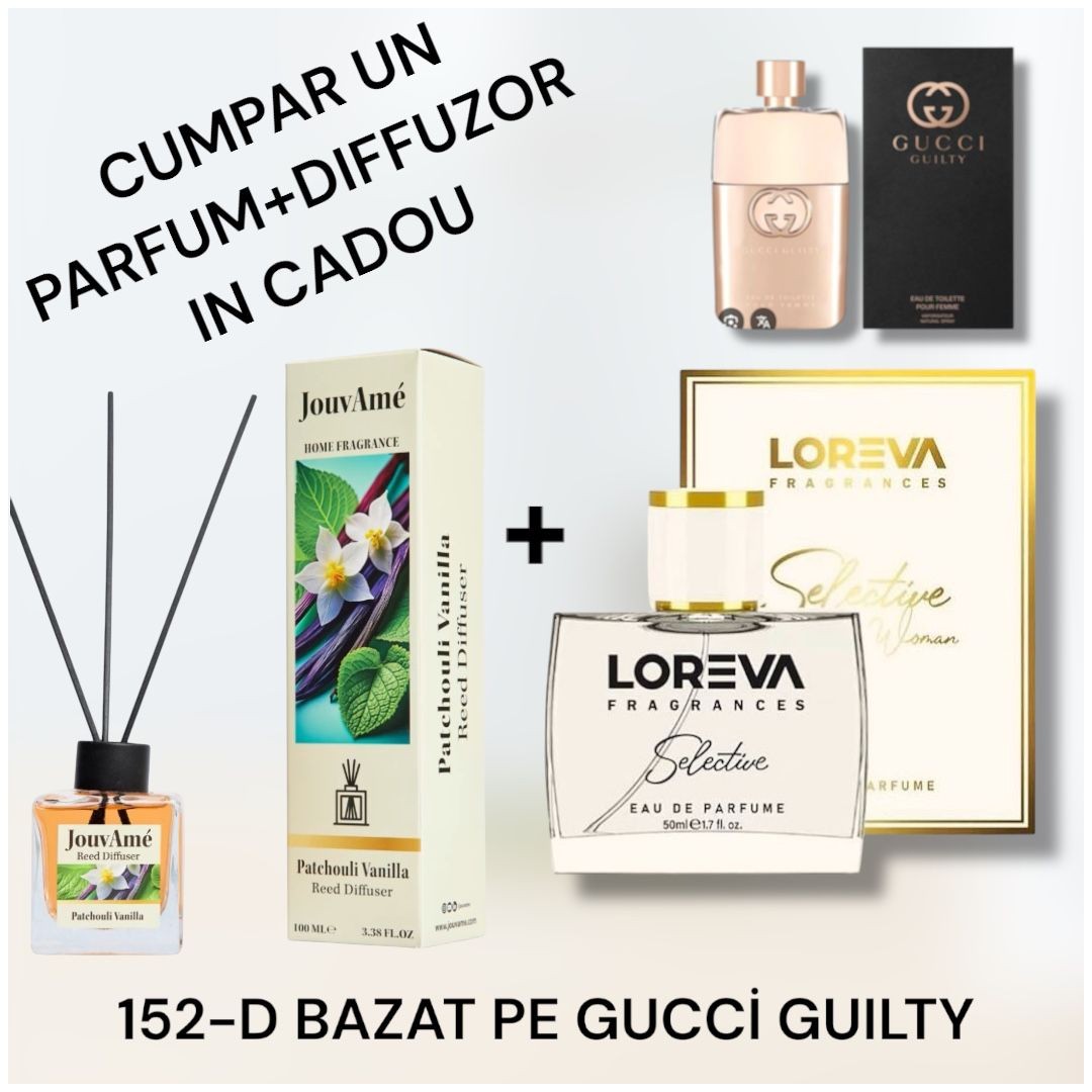 152-D LOREVA SELECTİVE BAZAT PE GUCCİ GUILTY+DİFFUZOR CADOU