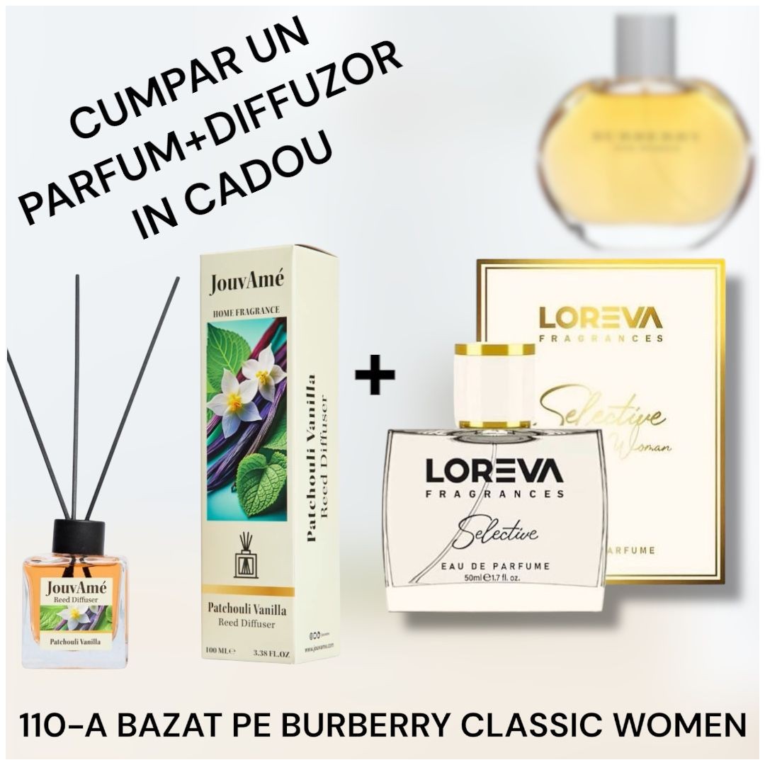 110-A SELECTİVE BAZAT PE BURBERRY CLASSIC WOMEN+DIFFUZOR CADOU