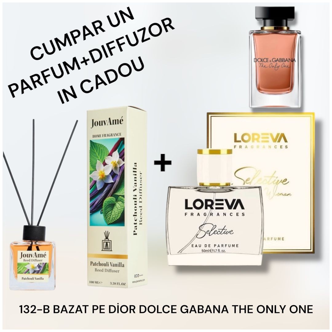 132-B LOREVA SELECTİVE BAZAT PE DOLCE GABANNA THE ONLY ONE+DİFFUZOR CADOU