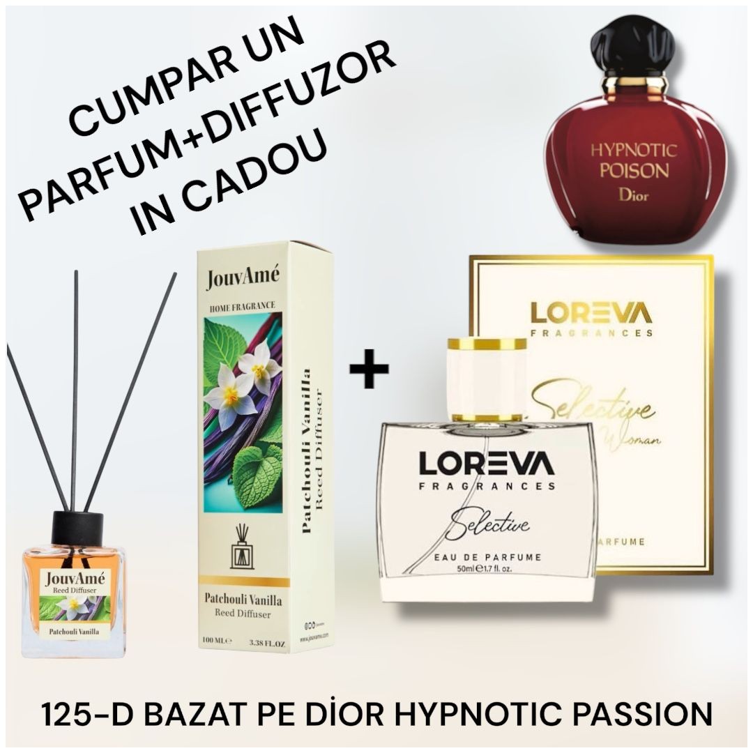 125-D LOREVA SELECTİVE BAZAT PE DİOR HYPNOTIC PASSION+DİFFUZOR CADOU