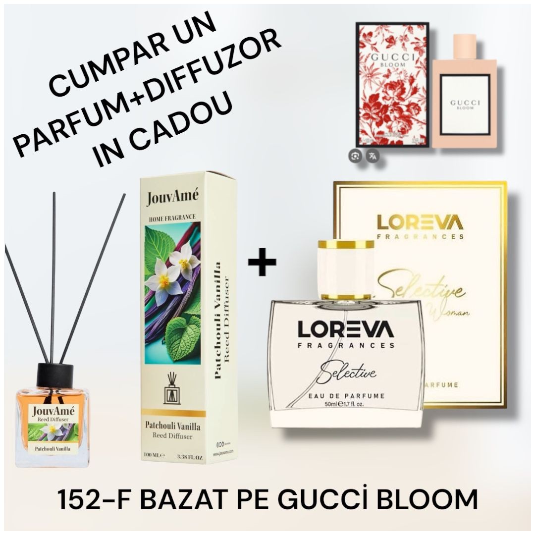 152-F LOREVA SELECTİVE BAZAT PE GUCCİ BLOOM+DİFFUZOR CADOU