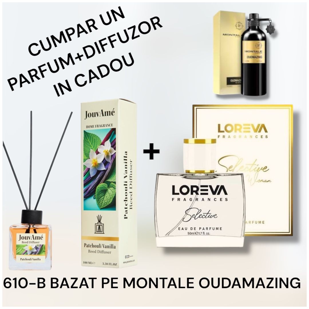 610-B LOREVA SELECTİVE BAZAT PE MONTALE OUDAMAZİNG+DİFFUZOR CADOU