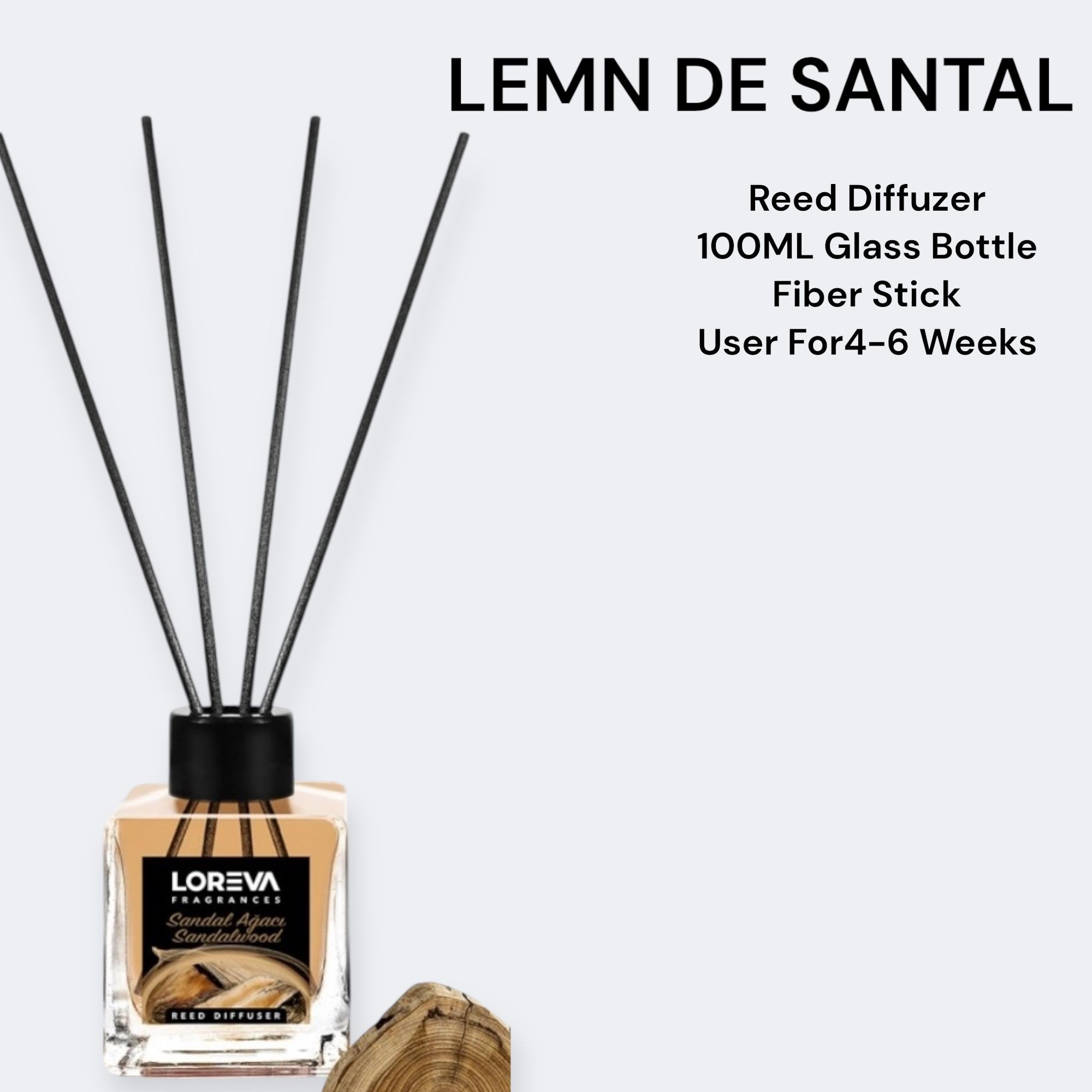 LEMN DE SANTAL REED DIFFUZOR LOREVA FRAGRANCES