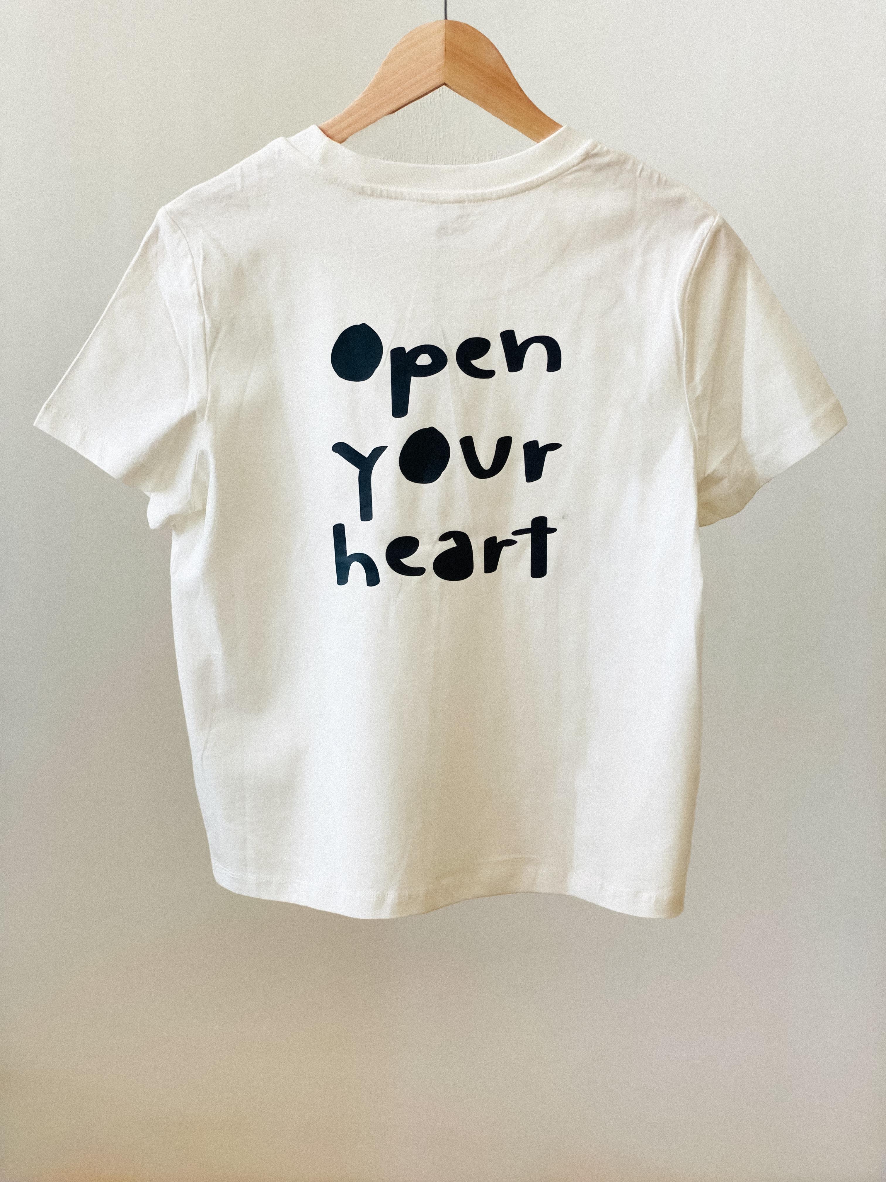 SHIRT | open your heart | Biobaumwolle