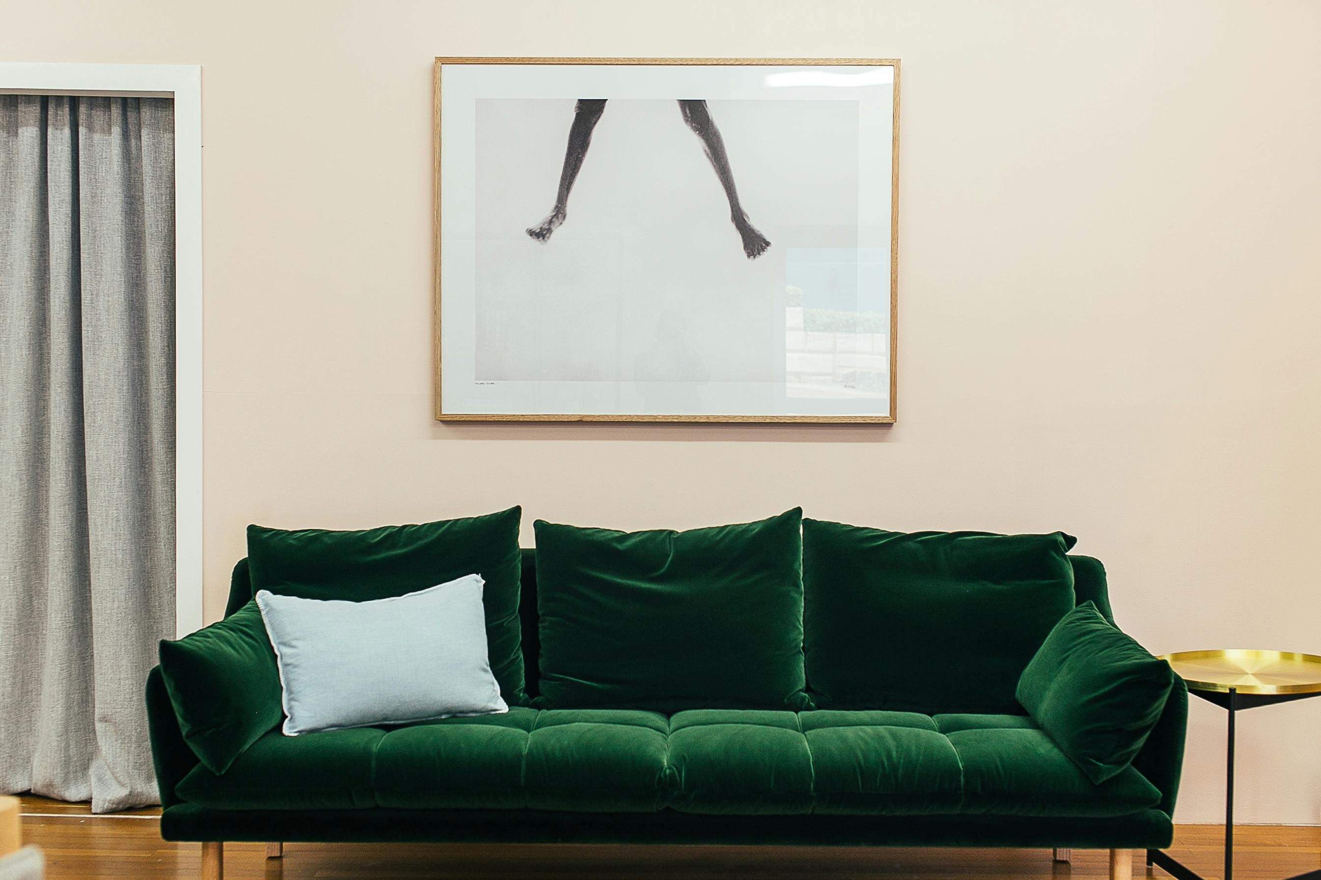 Three-Seater Sofa - Emerald Green