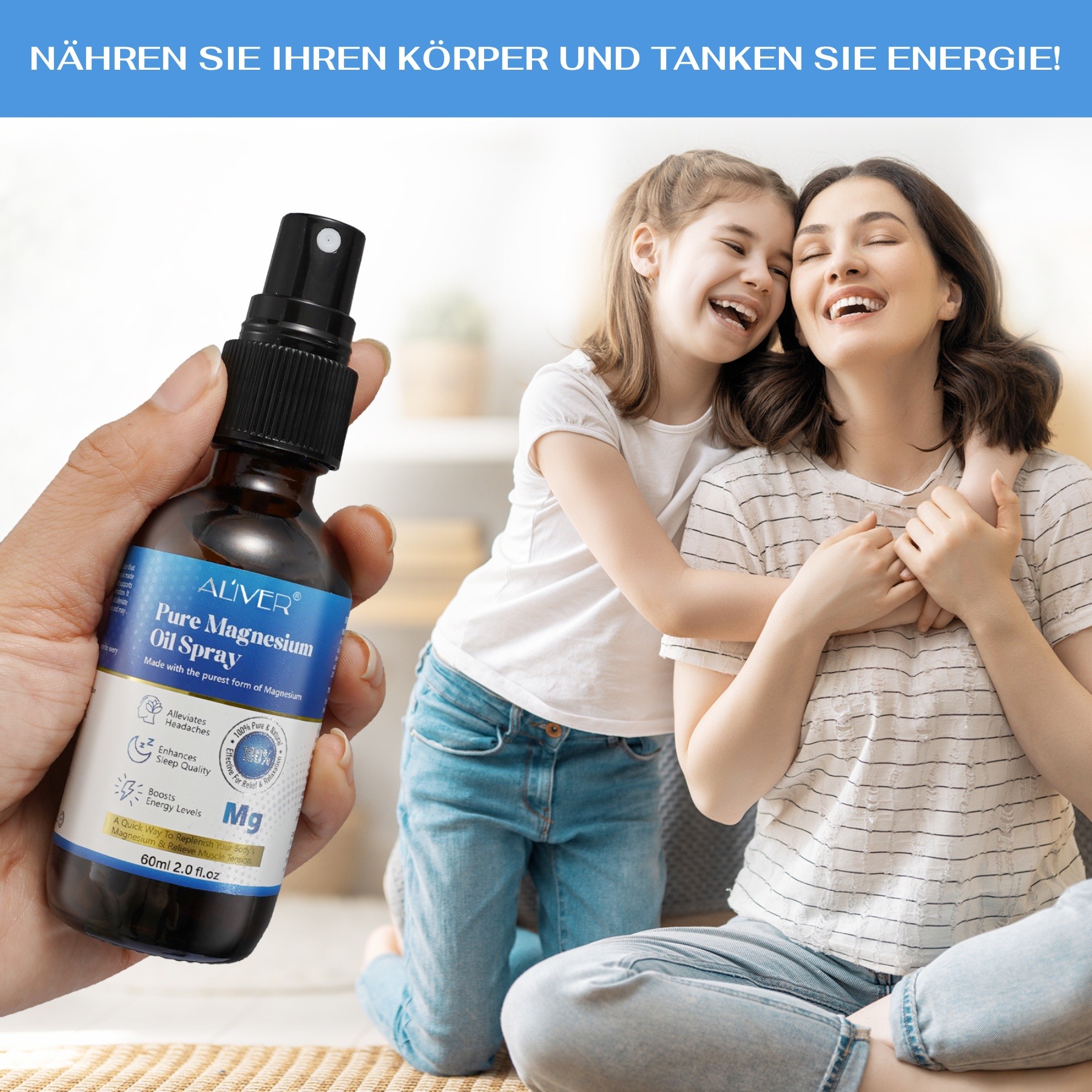 Pure Magnesium Oil Spray für Sport Muskel Entspannung 