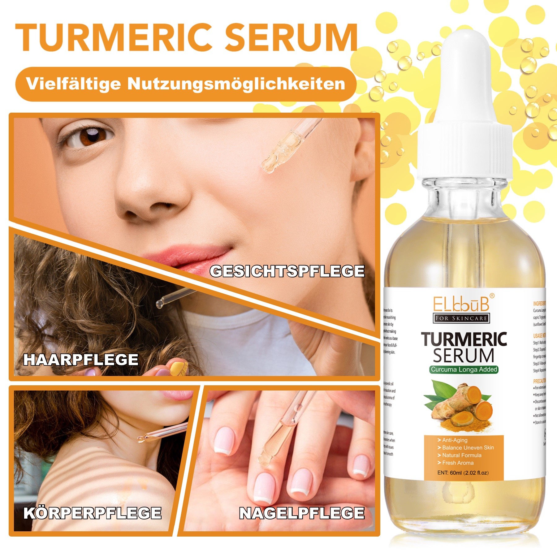  Bio Kurkuma Serum Pigmentflecken Entferner