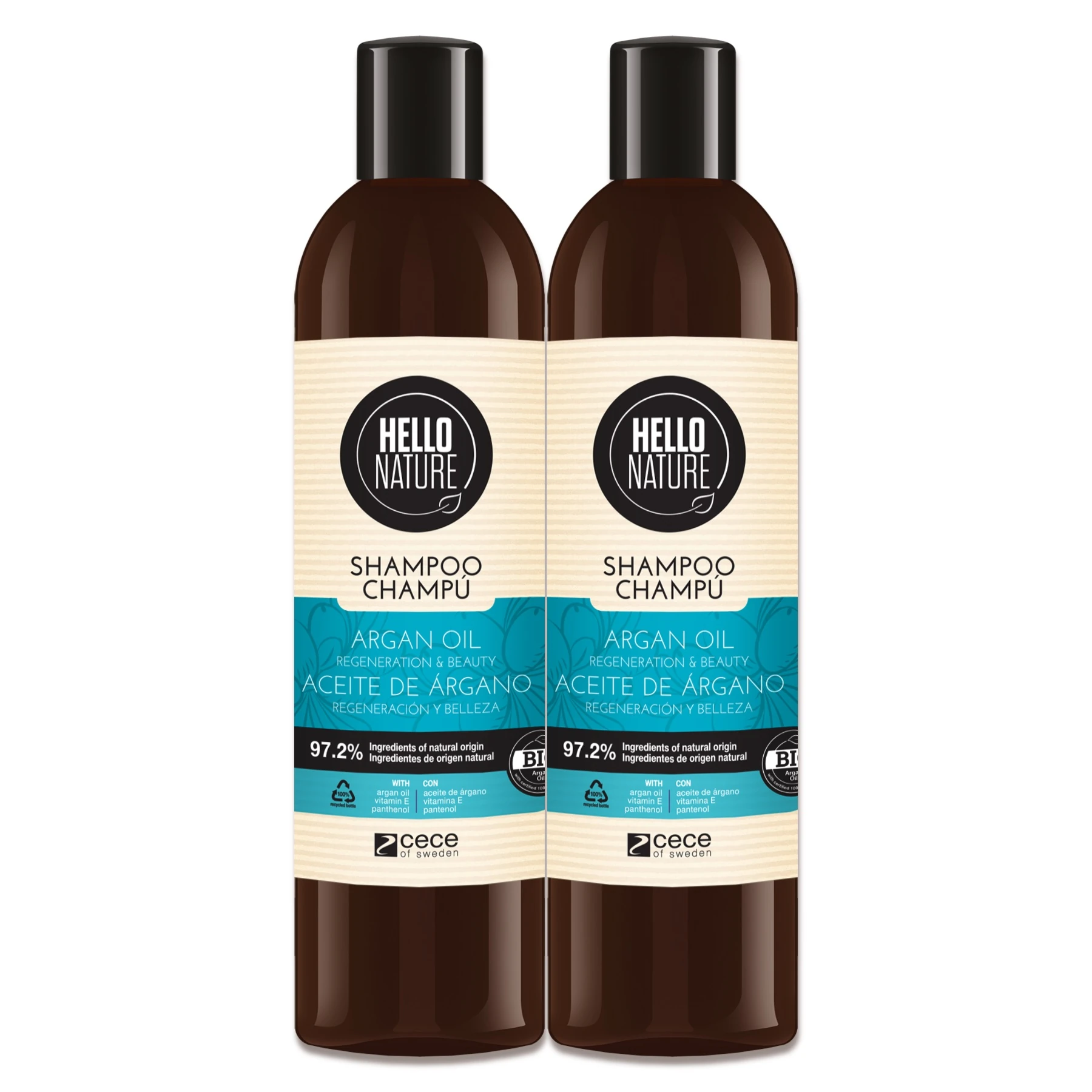 Haarshampoo Haarpflege Damen Herren Shampoo mit Arganöl Bio Natur Vegan 300ml