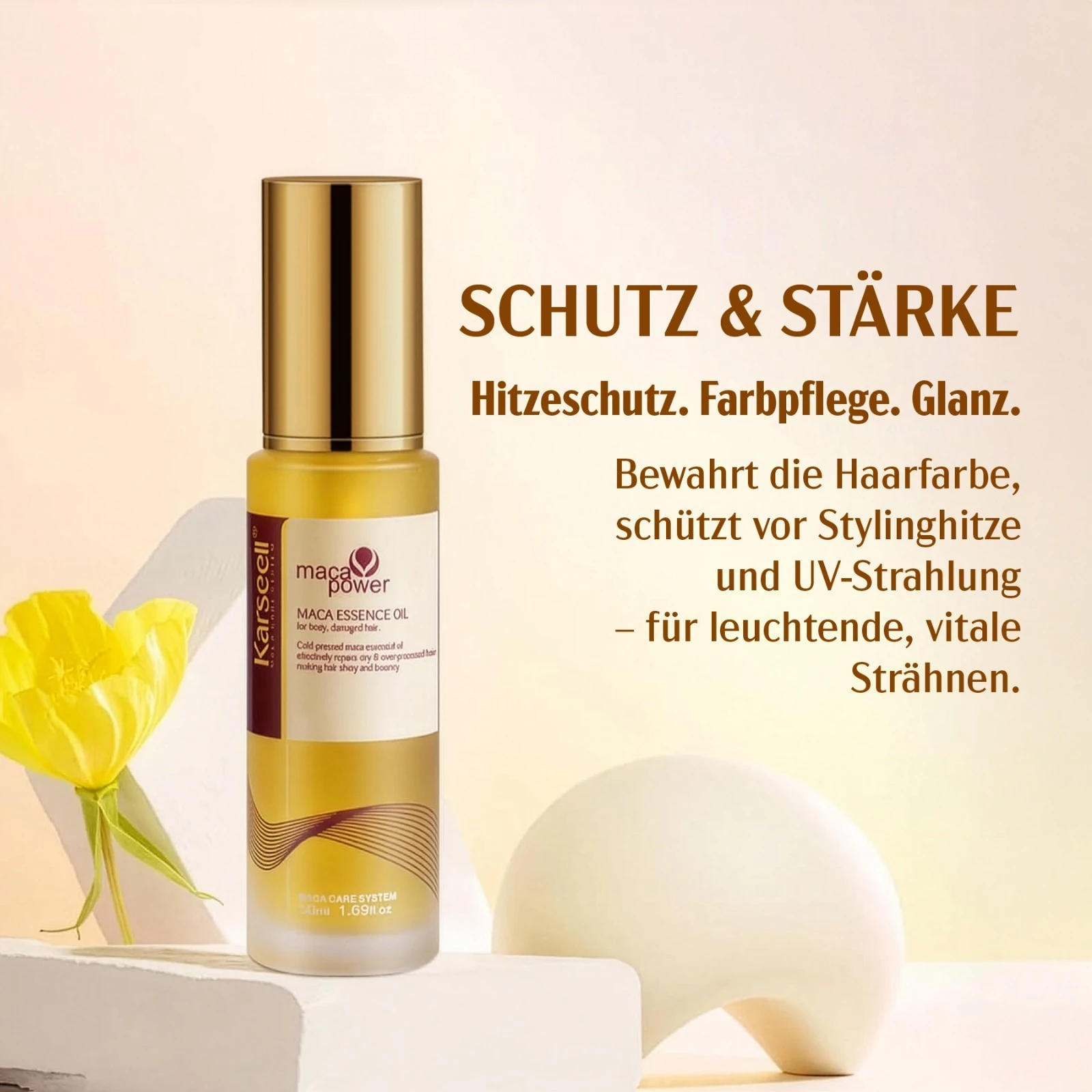 Karseell Maca Essence Öl für Trockenes Haar 