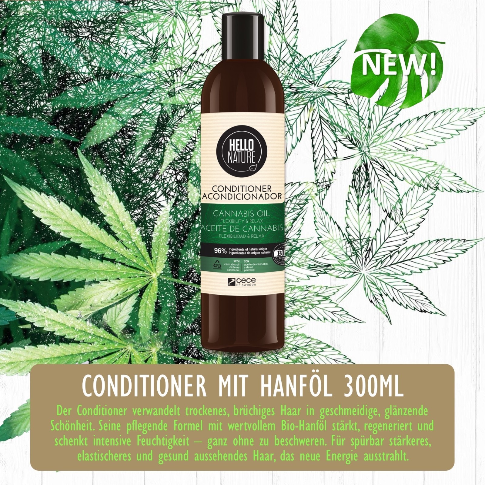 BIO Haarspülung mit Hanföl 