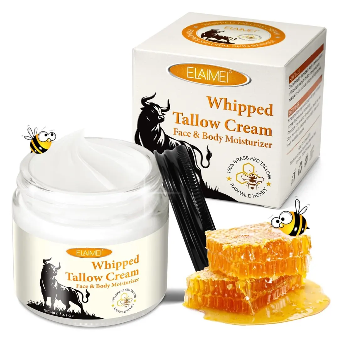 EHIOG Whipped Tallow Creme – Natürliche Rindertalg-Pflege Mit Bienenwachs & Honig, Für Trockene Haut