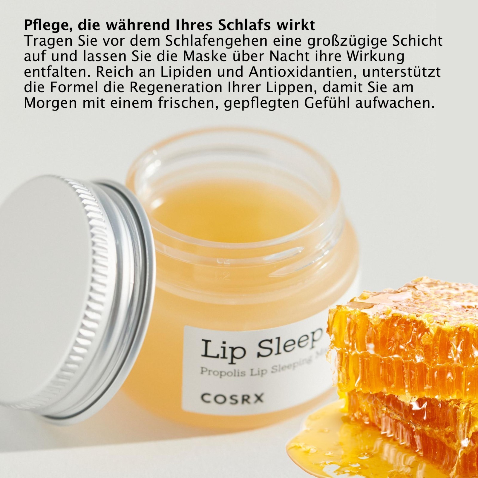 COSRX Lip Sleep Propolis Sleeping Mask Lippenflege Lippenmaske gepflegte Lippen