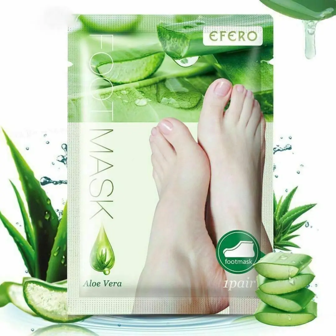 Fumaske Hornhautentferner Fusspeeling Socken Fupflege mit Aloe Vera