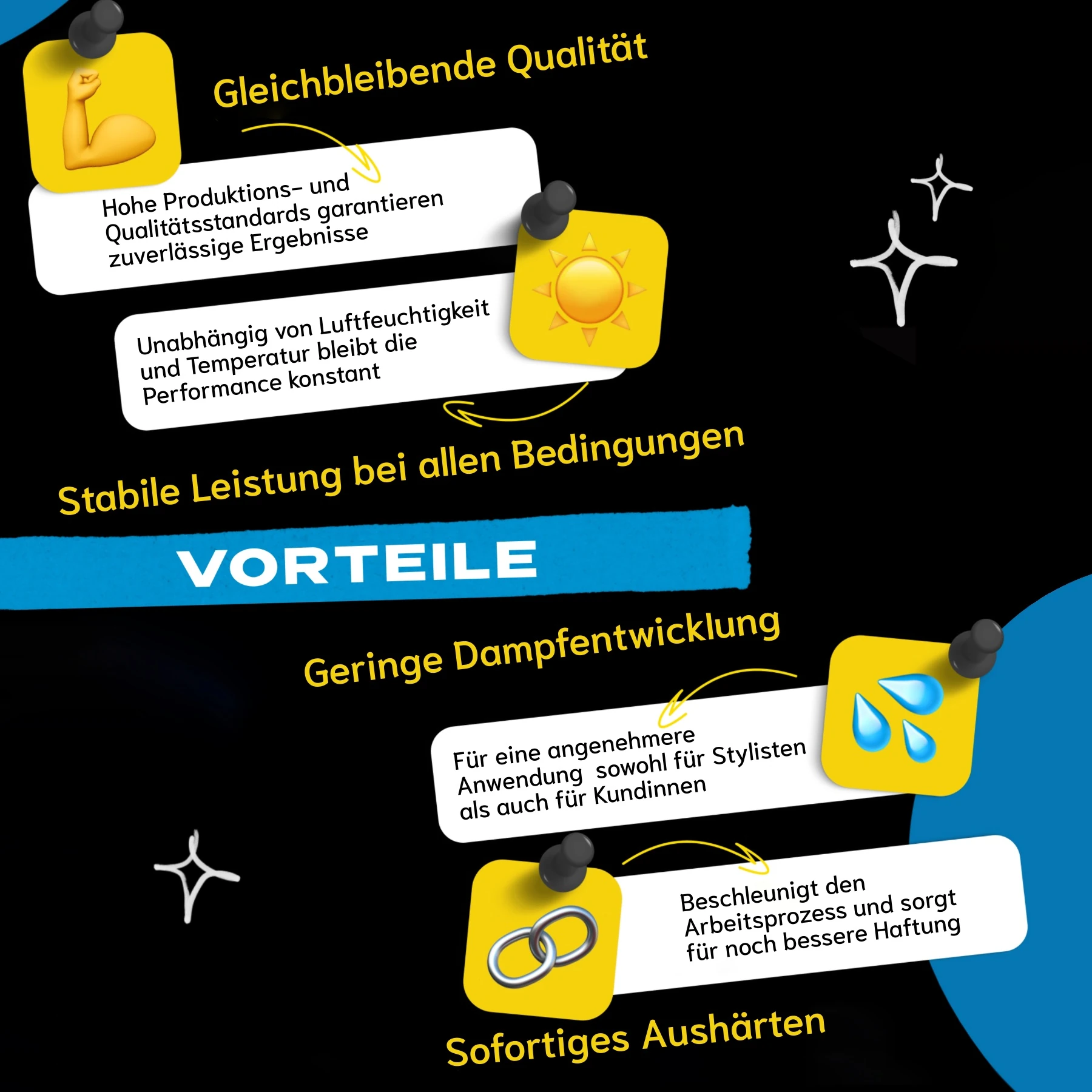 UV Wimpernkleber für Wimpernverlängerung in 4 Farben 