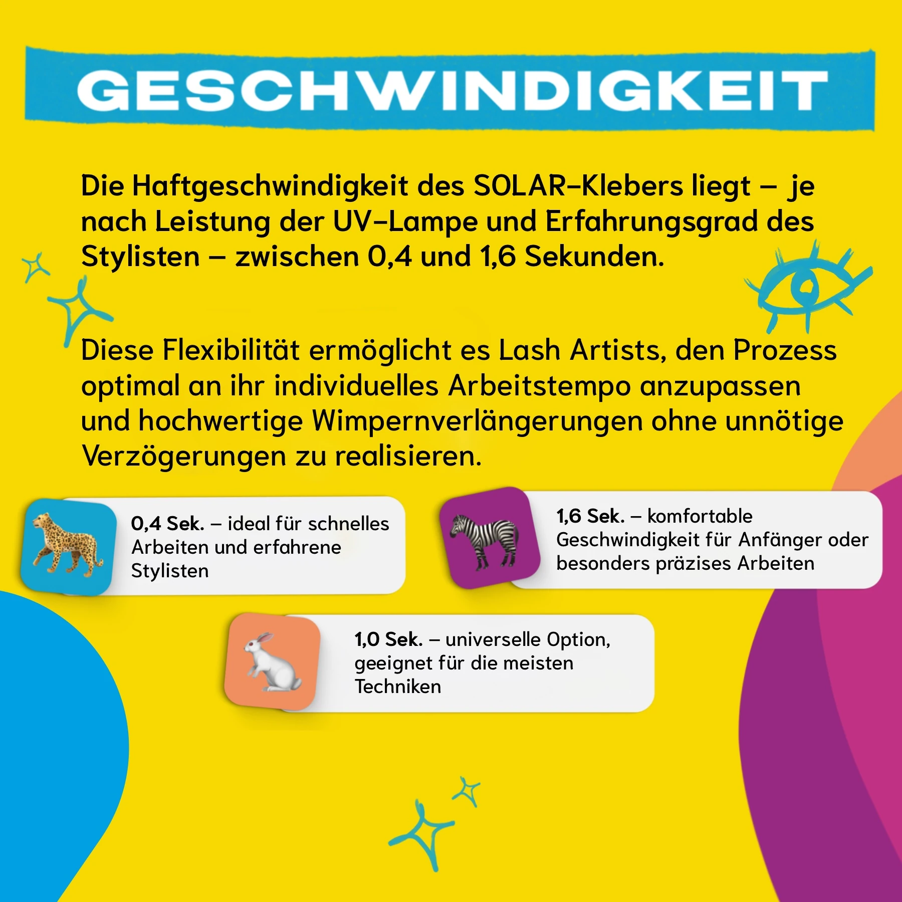 UV Wimpernkleber für Wimpernverlängerung in 4 Farben 