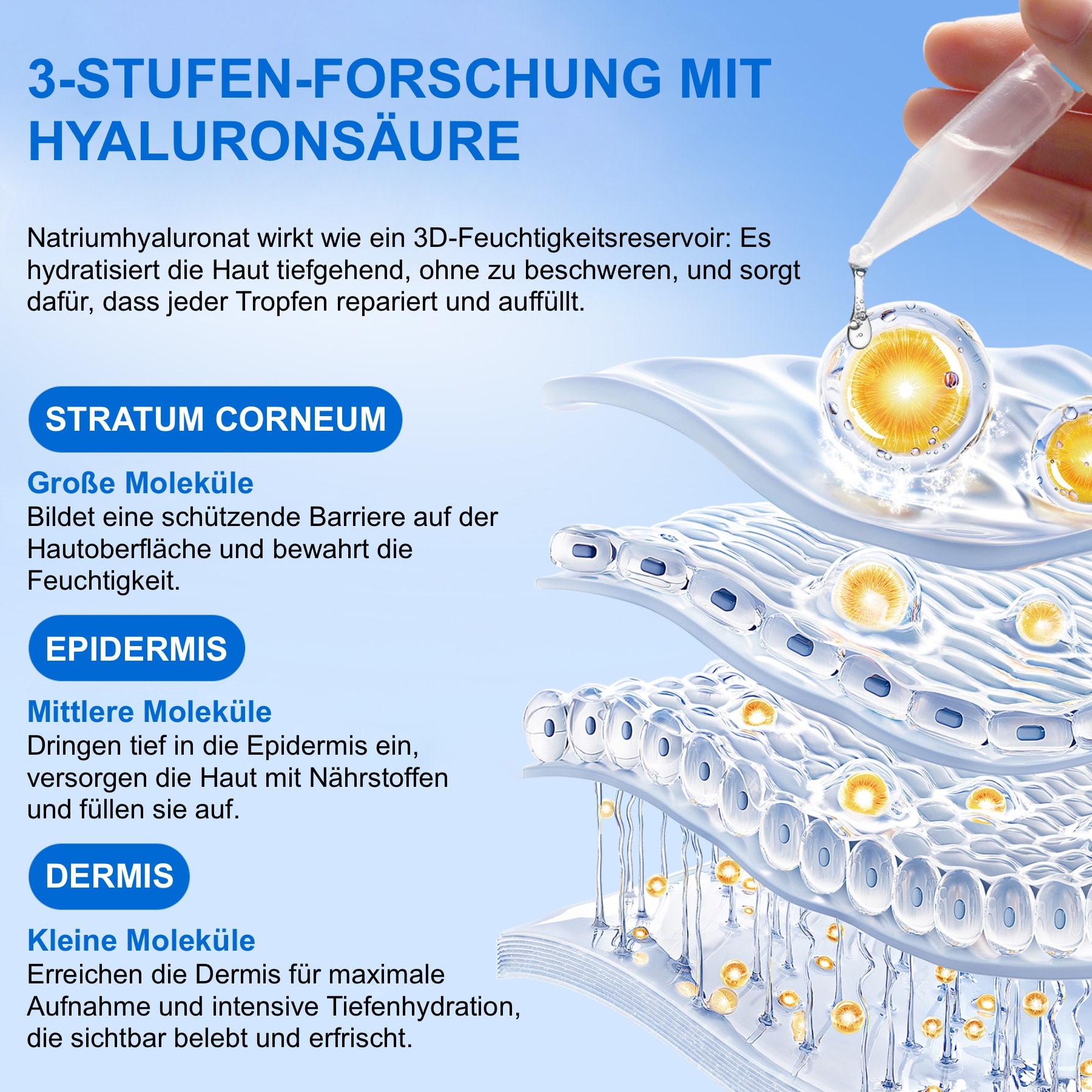 Anti-Aging Anti-Falten Hyaluron Serum 3% Ampullen