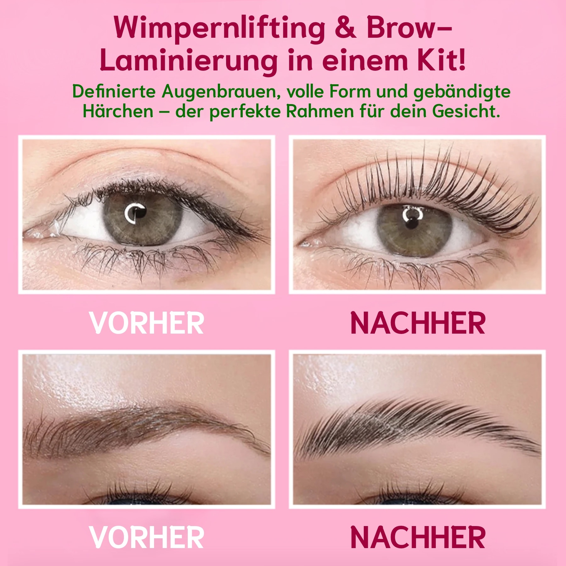 Wimpernlifting Augenbrauen Lifting Set 